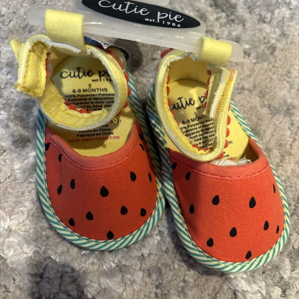 Infant Girl Summer Shoes Size 3 (6-9 Months)